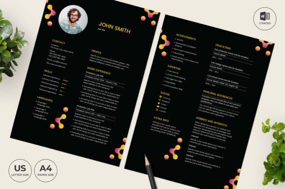 Bar Lounge Resume Template CV: Your First Impression in the Job Hunt