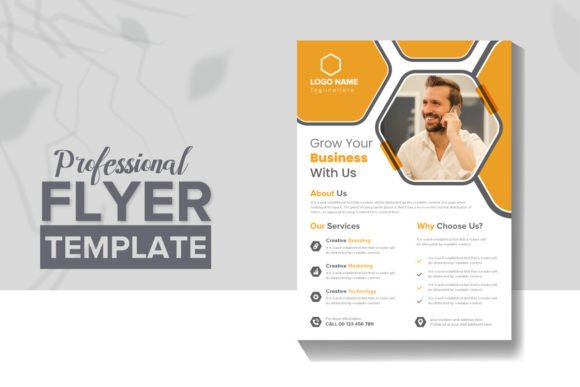 Grow Your Business with Us: A Flyer Template for Impact