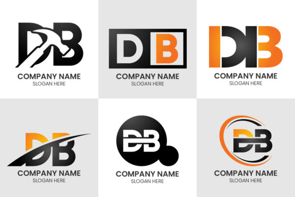 Initial Letter DB Logo Set: A Modern Typography Template for Brands