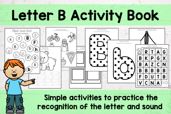 Letter B Activity Book Worksheets: Building Brand Basics