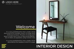 Minimalist Interior Design Flyer: A Clean Template for Your Business