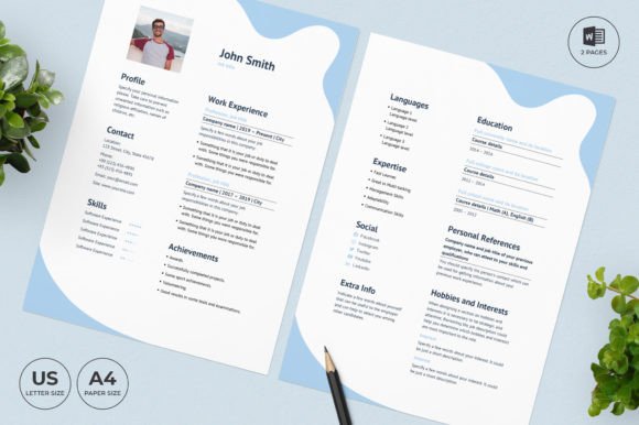 Online Courses Resume Template CV: A Modern Professional Edge