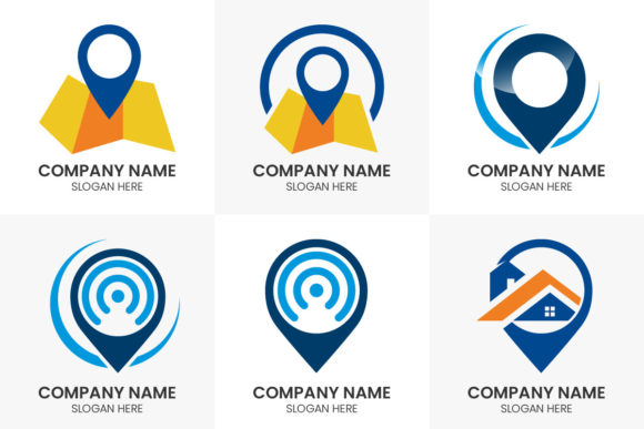 Pin Location Icon Logo Design Set: A Versatile Asset for Modern Branding