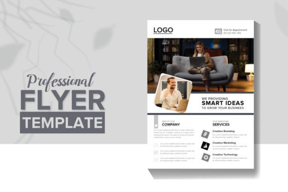 Promotional Flyer Provide Smart Ideas Fl: A Design Asset for Modern Marketing