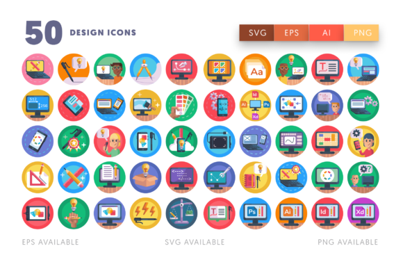 Streamline Your Workflow: 50 Essential Design Icons