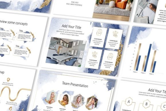 Watercolor Gold Powerpoint Template: Elevate Your Visual Storytelling